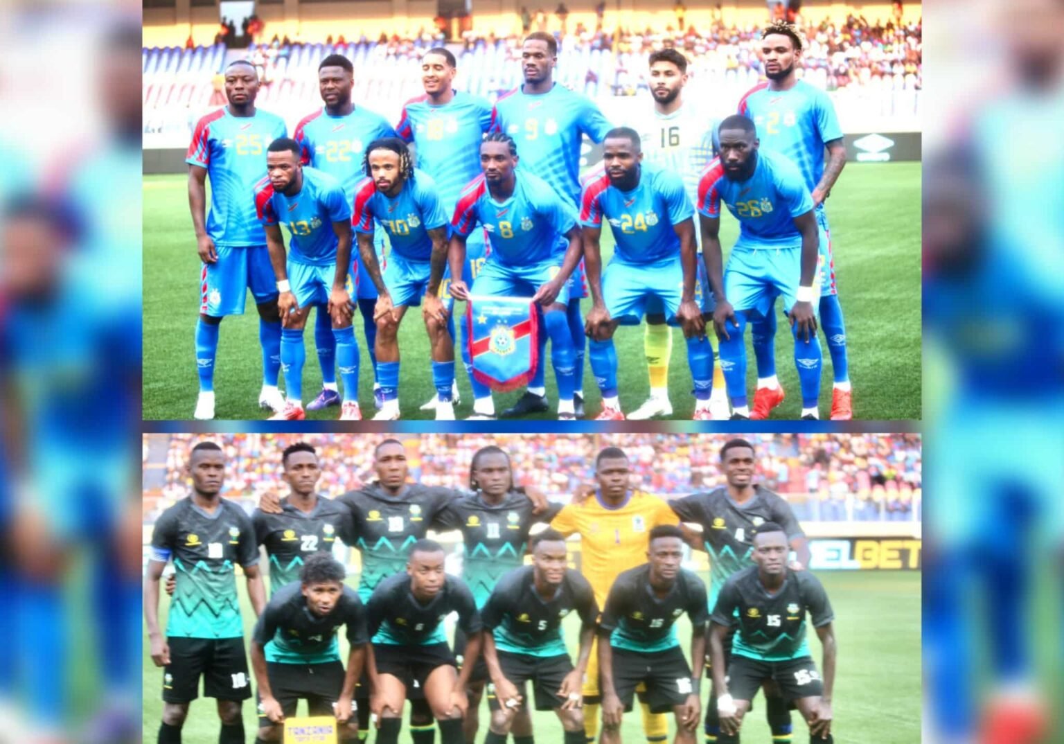 la RDC et la Tanzanie dos à dos à la mi- temps