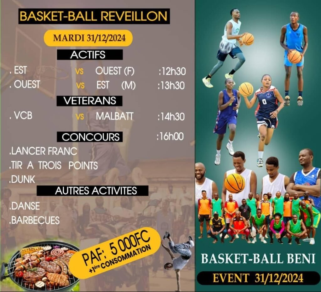 Beni Basketball:Un tournoi de réveillon organisé à Beni pour clôturer l’année. Beni Basketball:Un tournoi de réveillon organisé à Beni pour clôturer l'année.