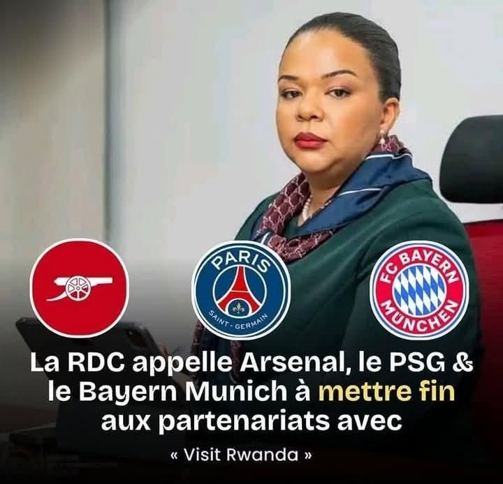 Foot:Le emploi des firmes étrangères de la RDC demandent aux clubs occidentaux de achever à eux collaboration revers le Rwanda. Foot:Le ministère des affaires étrangères de la RDC demandent aux clubs européens de rompre leur partenariat avec le Rwanda.