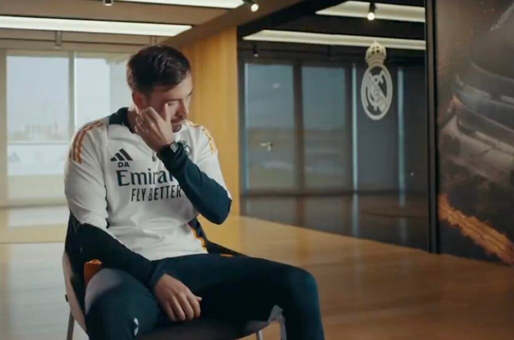 Les larmes de Davide Ancelotti à la pensée d'un ancien joueur du Real