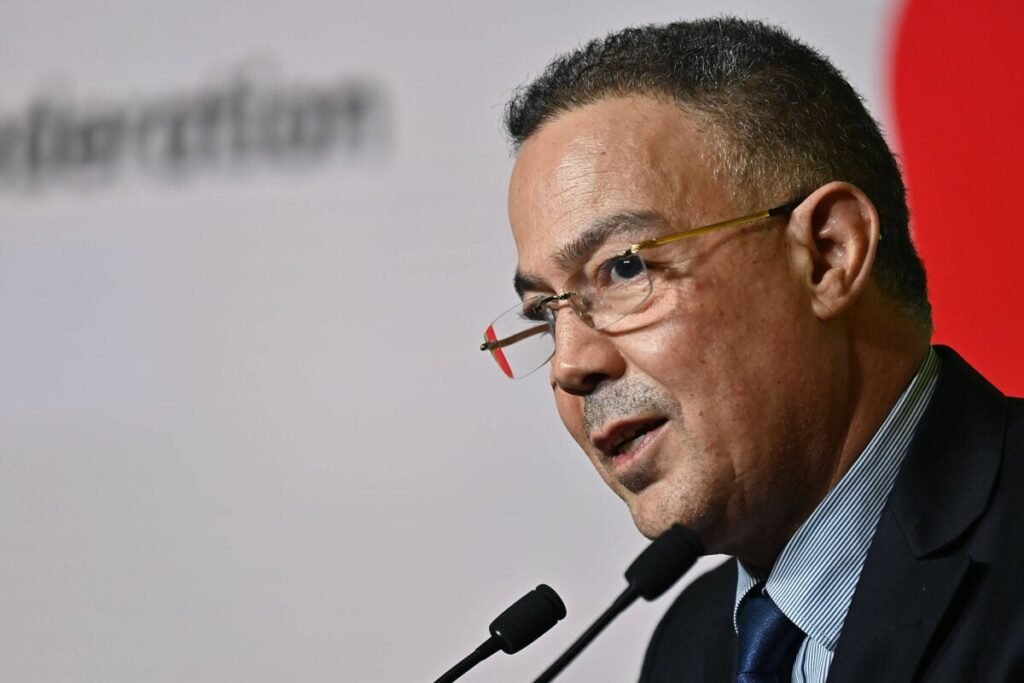 Fouzi Lekjaa pénétré l’règlement de France-Maroc Fouzi Lekjaa pointe l'arbitrage de France-Maroc