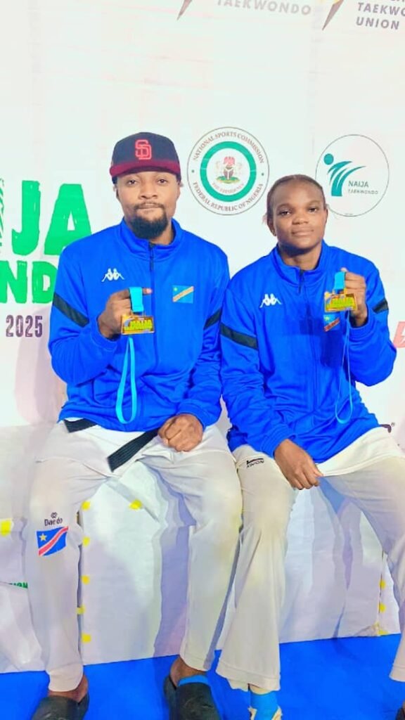 Taekwondo WT:Arnold Nkoy et Josephat Numbi glanent 2 médailles en or à Naija International Open G1 au Nigeria.