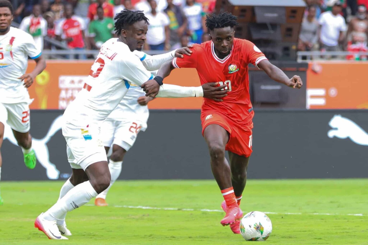 CHAN 2024: L'Angola et le Kenya se neutralisent à la pause (1-1)