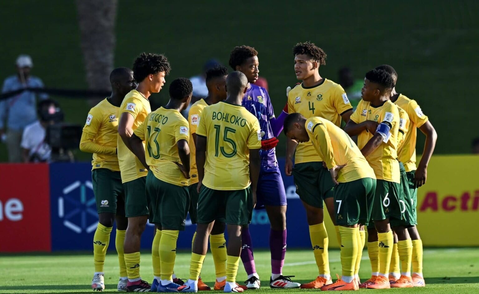 La composition de l'Afrique du sud contre le Qatar