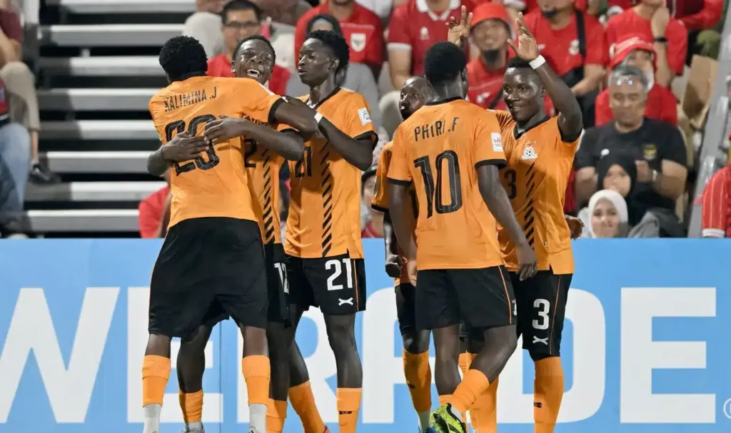 La Zambie mène contre le Brésil à la pause