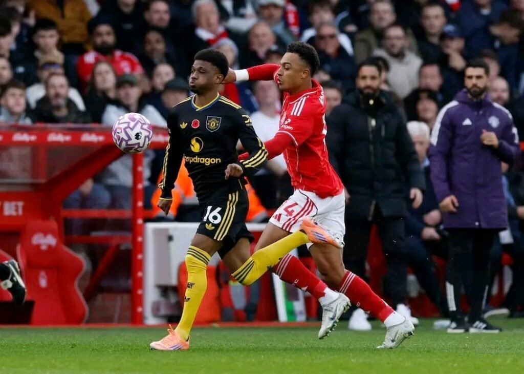 Amad Diallo en course pour le but du mois