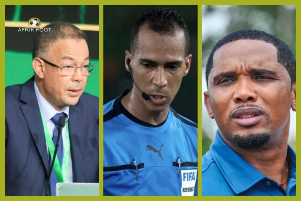 L'arbitre de Cameroun–Maroc remplacé à la demande de la FRMF, Eto'o en colère !