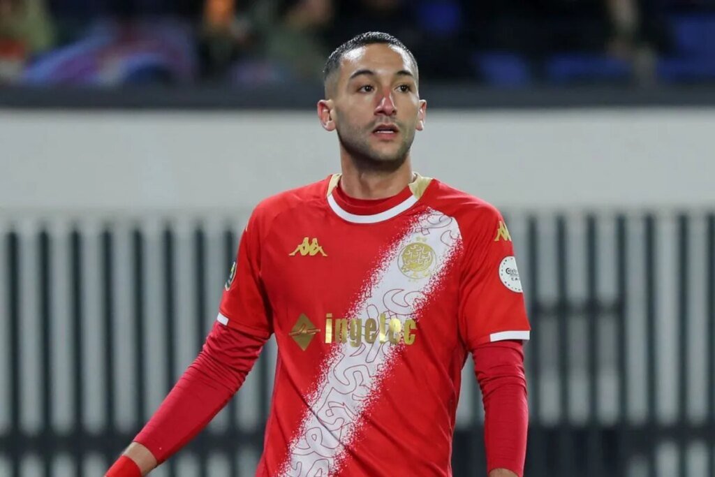 le Wydad qualifié, Hakim Ziyech muet