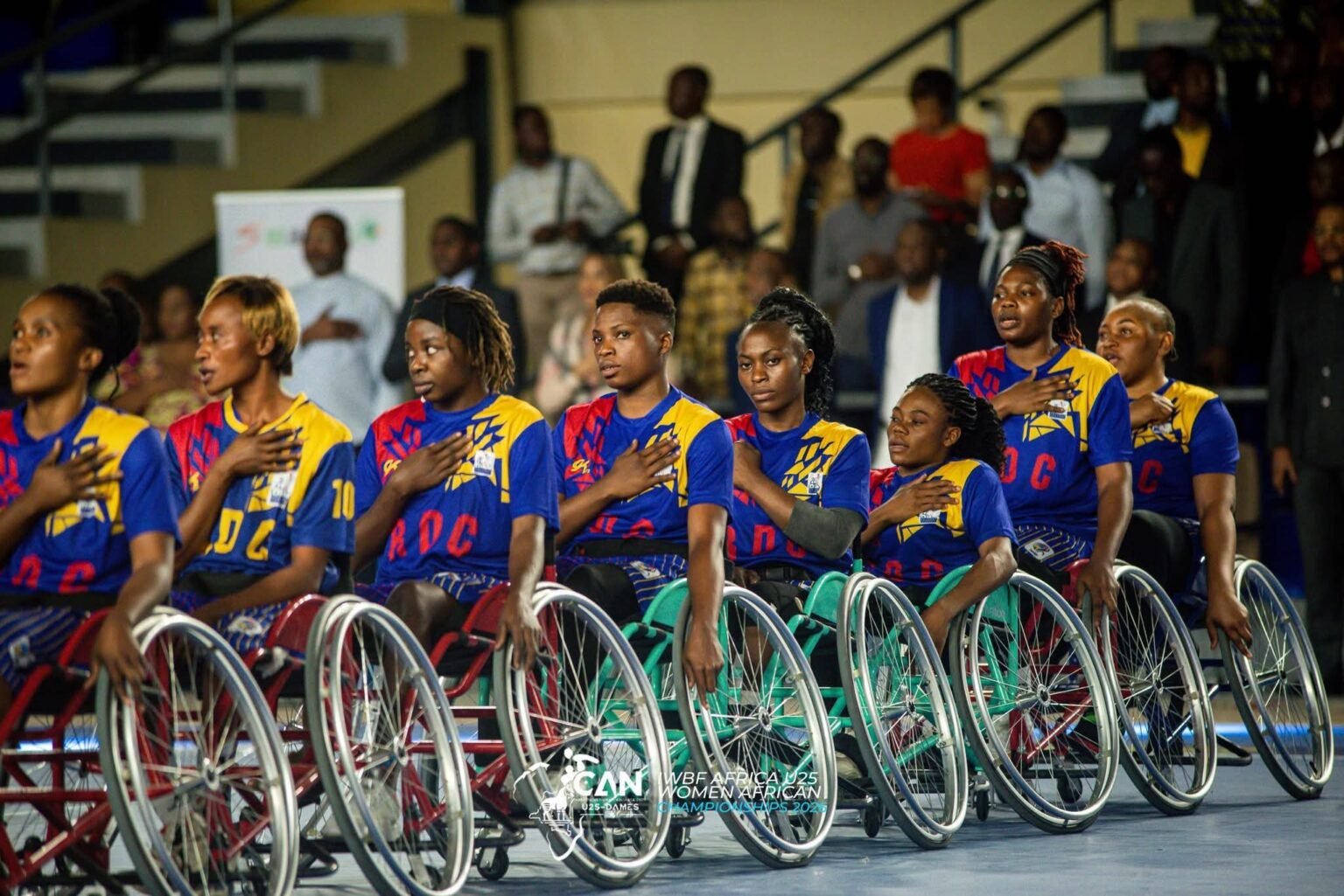 CAN U25 dames de basketball sur fauteuil:La RDC brille sur le terrain,mais risque la disqualification faute de paiement.