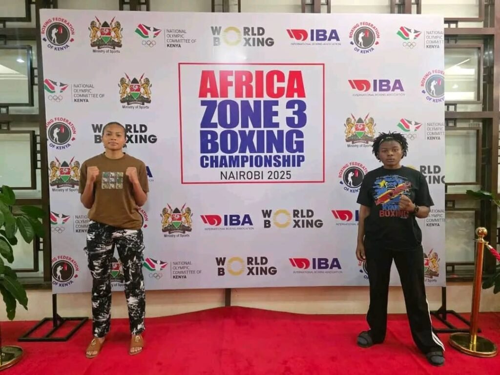 Boxe:Daniela muleketsi et Bénédicte mwamba deux talents de Goma en mission pour la RDC au Kenya.
