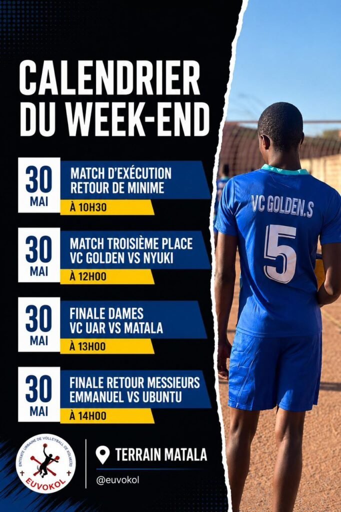 Volley-ball:Le programme officiel de clôture du championnat de l’entente de Kolwezi connu.