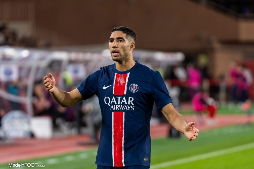 PSG : Achraf Hakimi absent de l’entraînement de ce vendredi - Africa Top Sports