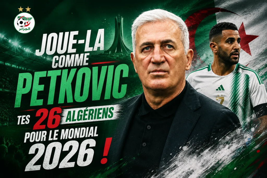 Choisis tes 26 joueurs algériens pour la Coupe du monde 2026