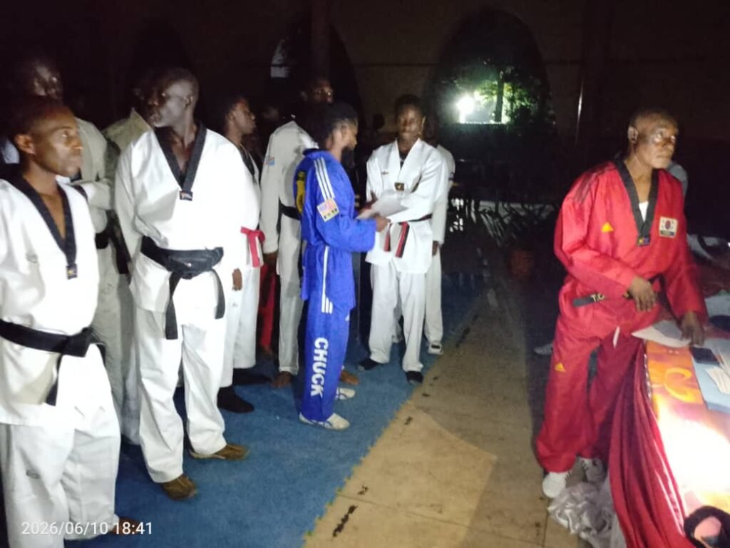 Taekwondo WT:Ce mardi 10 juin au Dojang Fédéral Lycée Ntinu Wene à Limete,La Direction Technique Nationale de la Fécot a proclamé les résultats de tests de passage des grades.