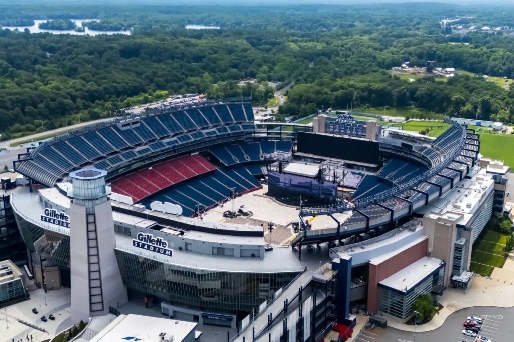 le Gillette Stadium de Boston, le stade au phare, lieu d'Ecosse-Maroc