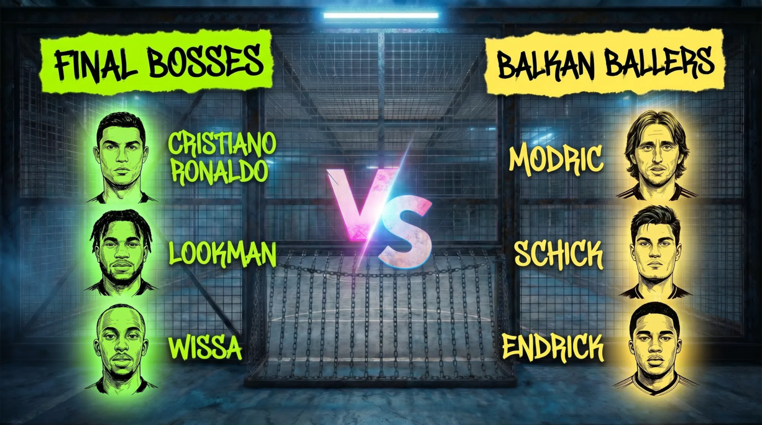 réunis dans les Final Bosses, Wissa et Cristiano Ronaldo défient les Balkan Ballers