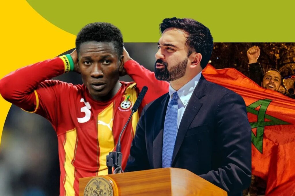 des larmes pour Gyan en 2010 aux célébrations du Maroc... Zohran Mamdani, maire de New York et grand amoureux du football africain