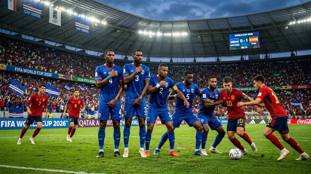 Cap-Vert 0-0 Espagne : les Requins Bleus font histoire avec un premier point en Coupe du Monde